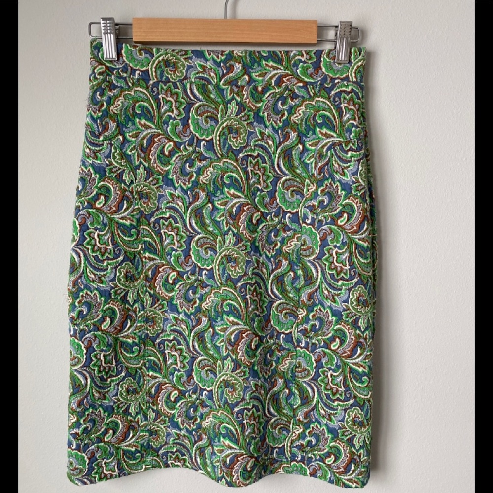 Maeve embroidered pencil skirt from anthropology